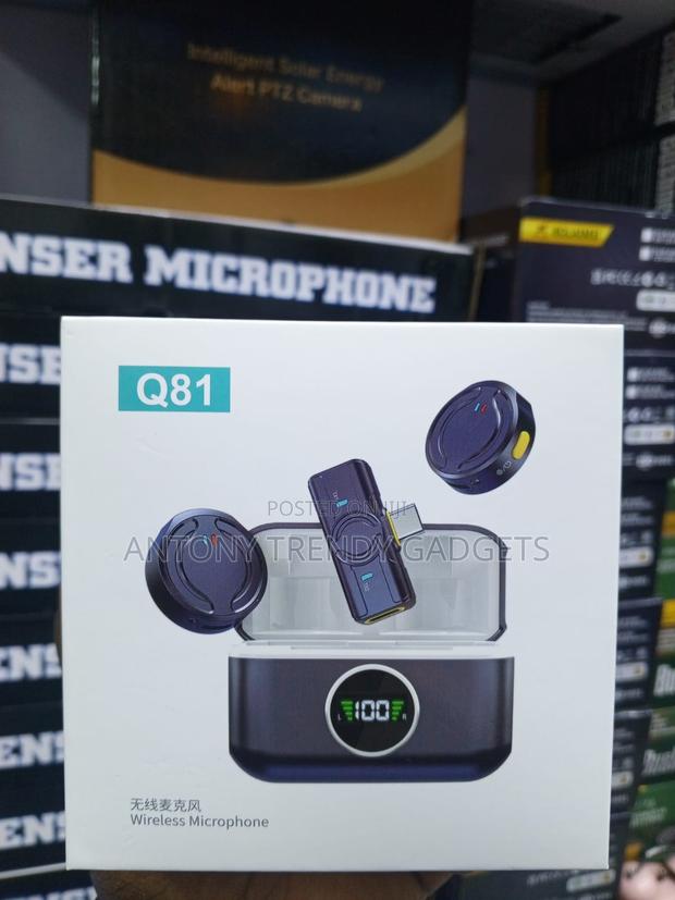 Q81 Wireless Phone Microphone With Digital Display Case - thumbnail 3
