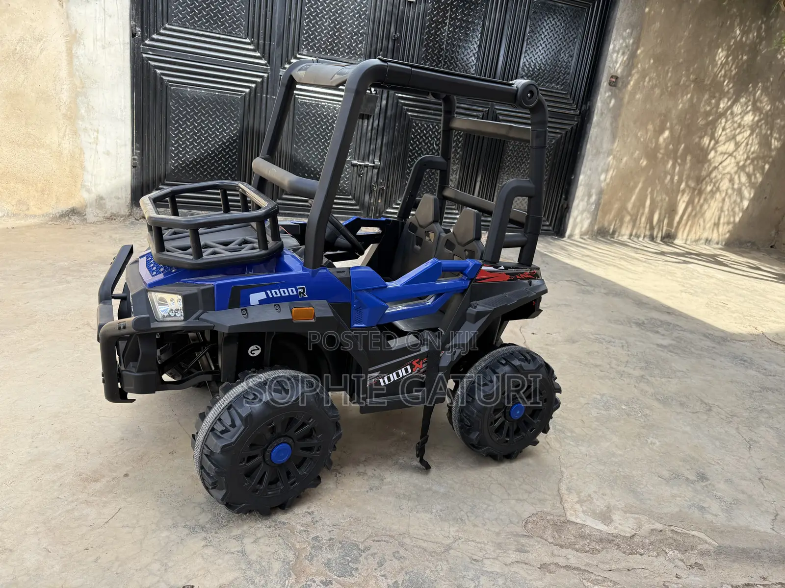 Blue Kids’ Electric Ride-on Car With Remote Control