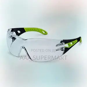 Uvex Pheos Safety Glasses - Green Frame