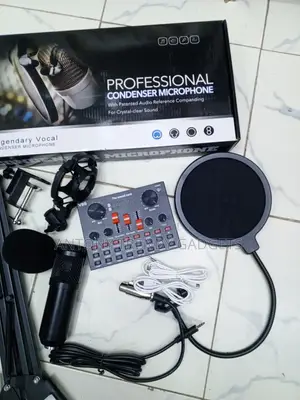 BM800 Streaming Mic Set With V8S Sound Card and Shock Mount