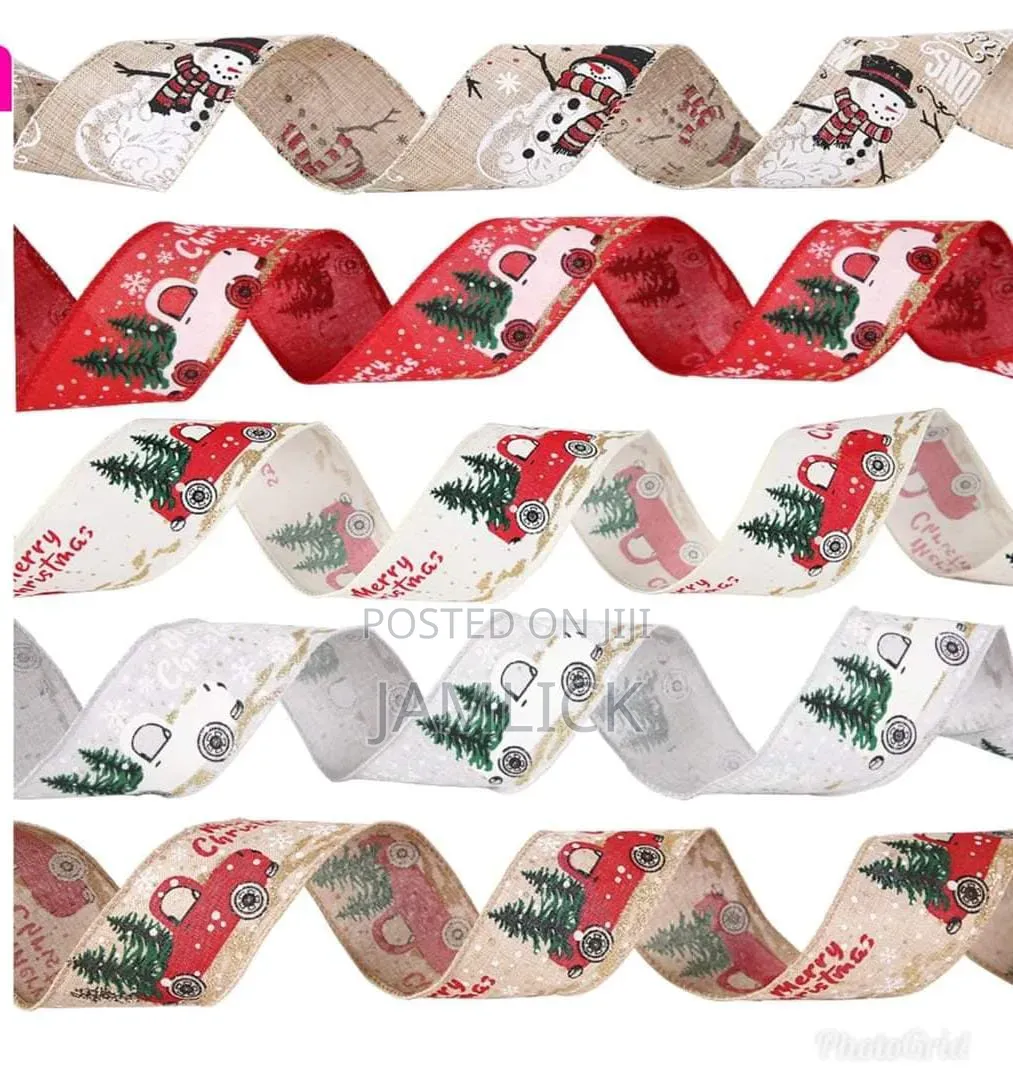 5 Metres Christmas Themed Ribbon - Zy