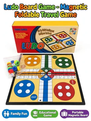 Ludo Board Game Set for Kids and Adults Family Indoor Entertainment