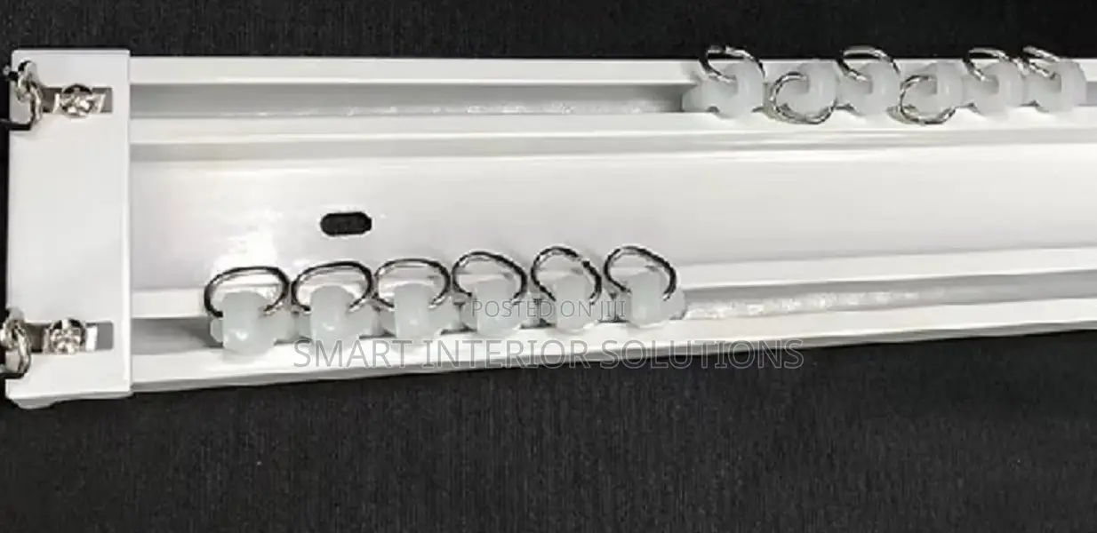 Wall/Ceiling Mount Double Curtain Rail
