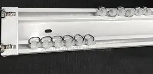 Wall/Ceiling Mount Double Curtain Rail