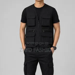 Black Tactical Half Jacket