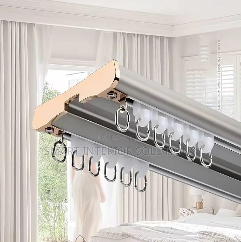 Silent Double Curtain Rail