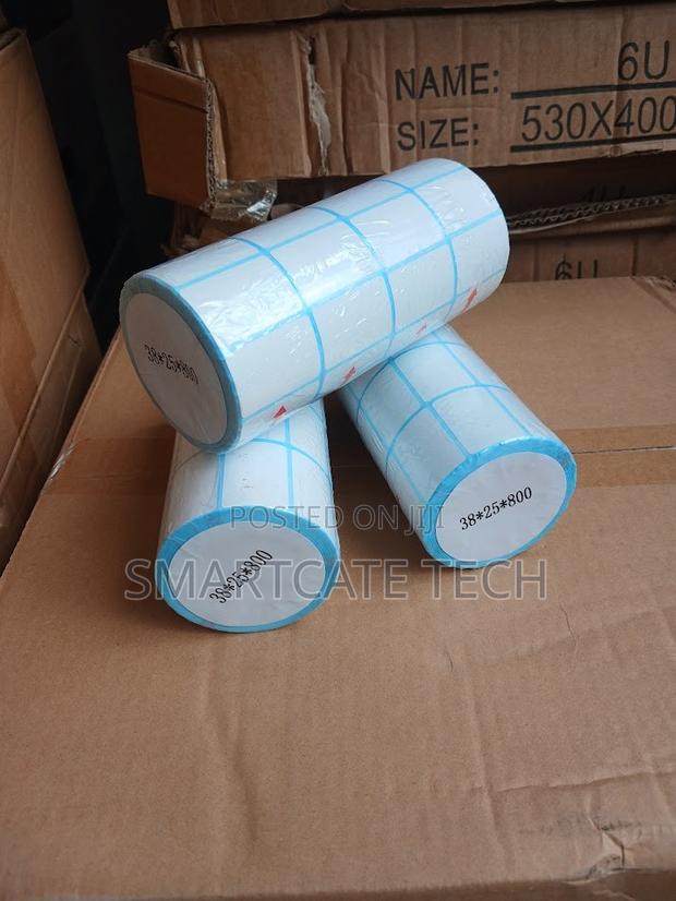 Barcode Label Stickers 38×25mm – 800pcs Per Roll - main view