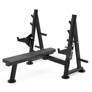 Heavy-Duty Commercial Bench Press With Safety Protection Hooks
