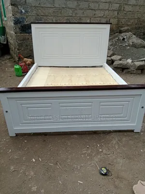 5x6 Panel White and Chocolate Bed Quality Finishing