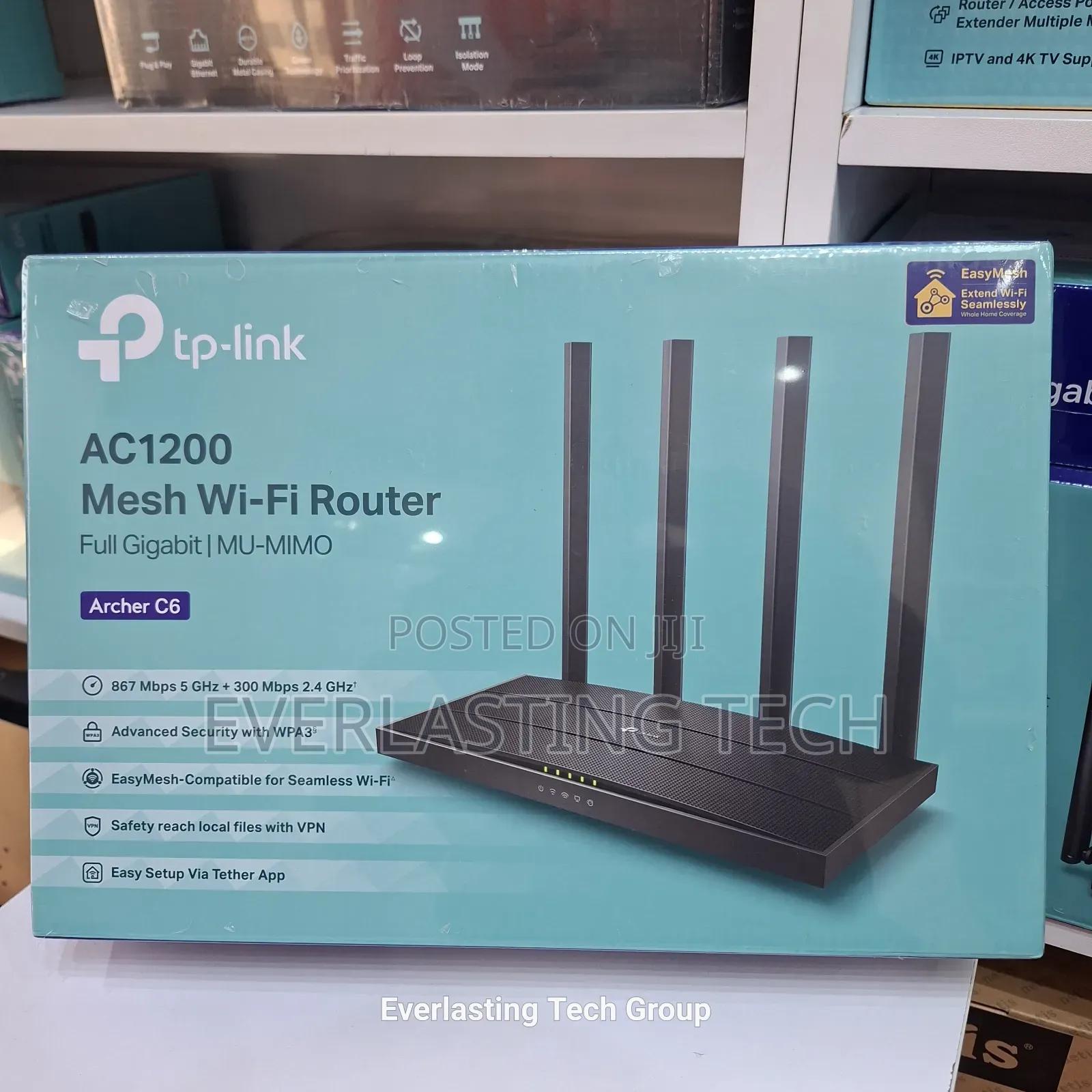 Archer C6 -TP-Link Ac1200 Wireless Mu-Mimo Gigabit Router