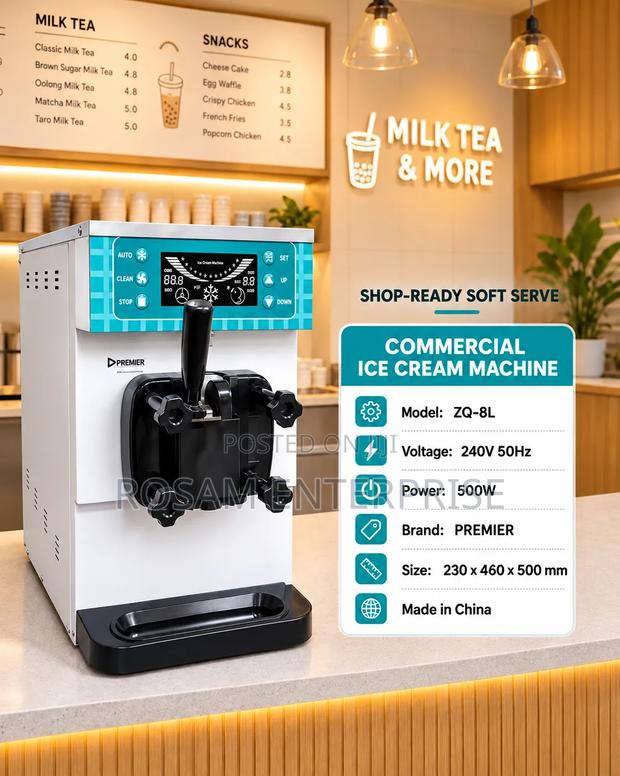 Commercial Ice Cream Maker - main view