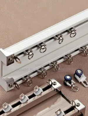 Rust-Free Straight Double Curtain Rails