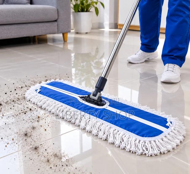 Microfiber Rotating Dust Mop – 360-Degree Swivel Floor Cleane - main view