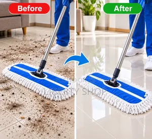 Microfiber Rotating Dust Mop – 360-Degree Swivel Floor Cleane