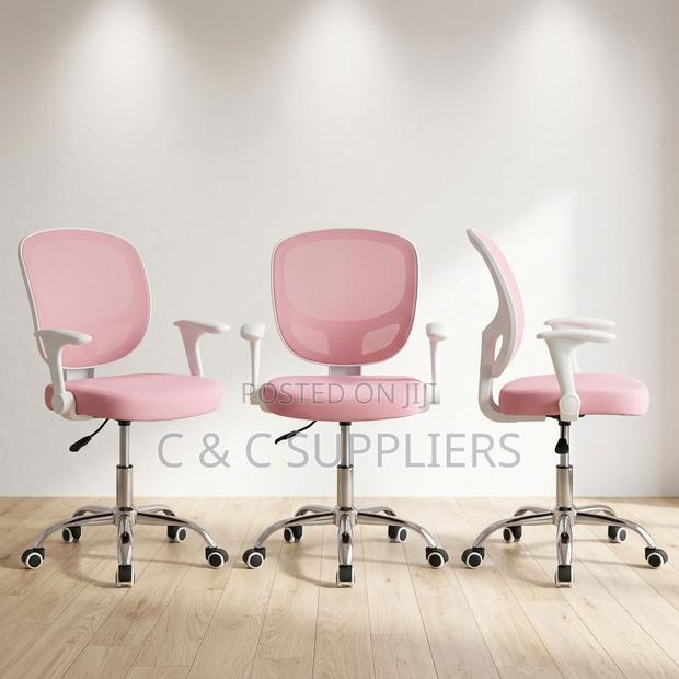 Adjustable Ergonomic Kid's Pink Chair - thumbnail 10