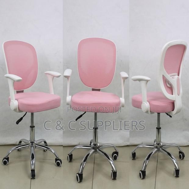 Adjustable Ergonomic Kid's Pink Chair - thumbnail 13