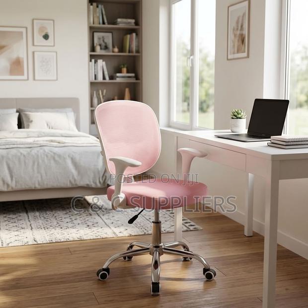 Adjustable Ergonomic Kid's Pink Chair - thumbnail 12