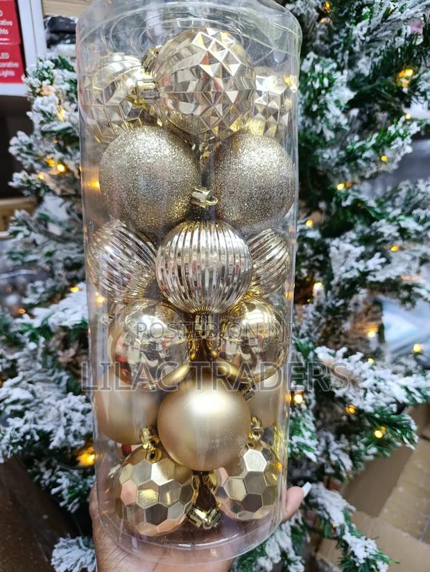 *24Pcs Christmas Bubbles*
Size 6cm Gold Bli - thumbnail 2