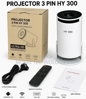 Ultra HD 180° Rotating Smart Portable Projector