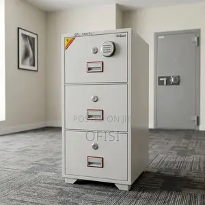 Office Cabinet; 3-Drawer Diplomat Fireproof Safe