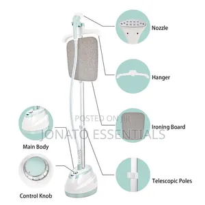 OK Silver Crest 2000W Standing Garment Steamer Ironing Board