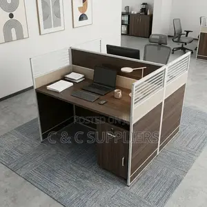 Modern 2-Seater Staff Workstation