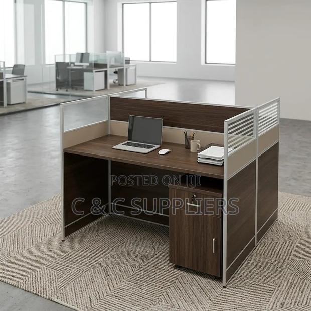 Modern 2-Seater Staff Workstation - thumbnail 3