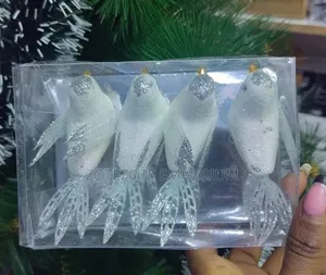 4Pcs Christmas Dove Decor