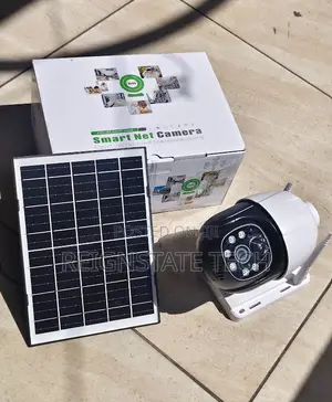 4g Single Lens V380 Solar Powered PTZ Camera With Memory Card Slot