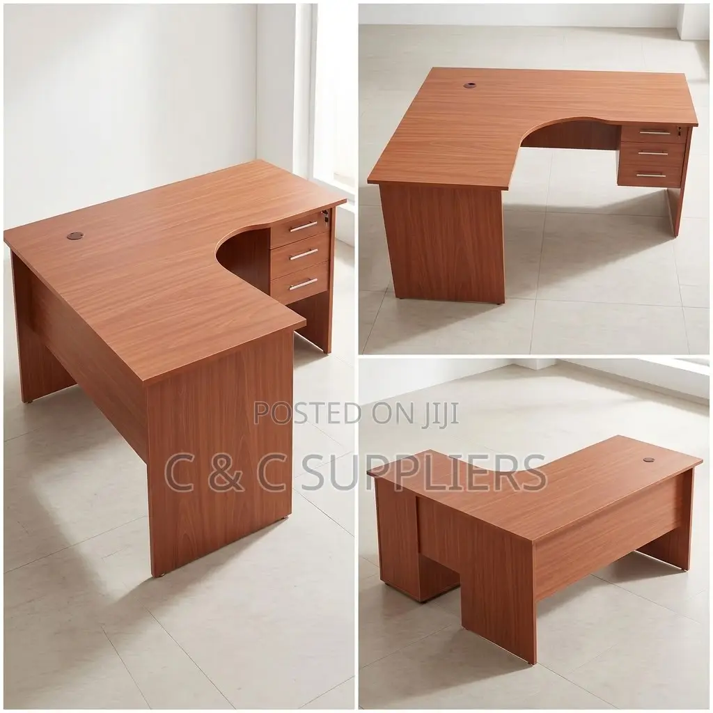 Brown Customized L-Shaped Writing Desk-120cm