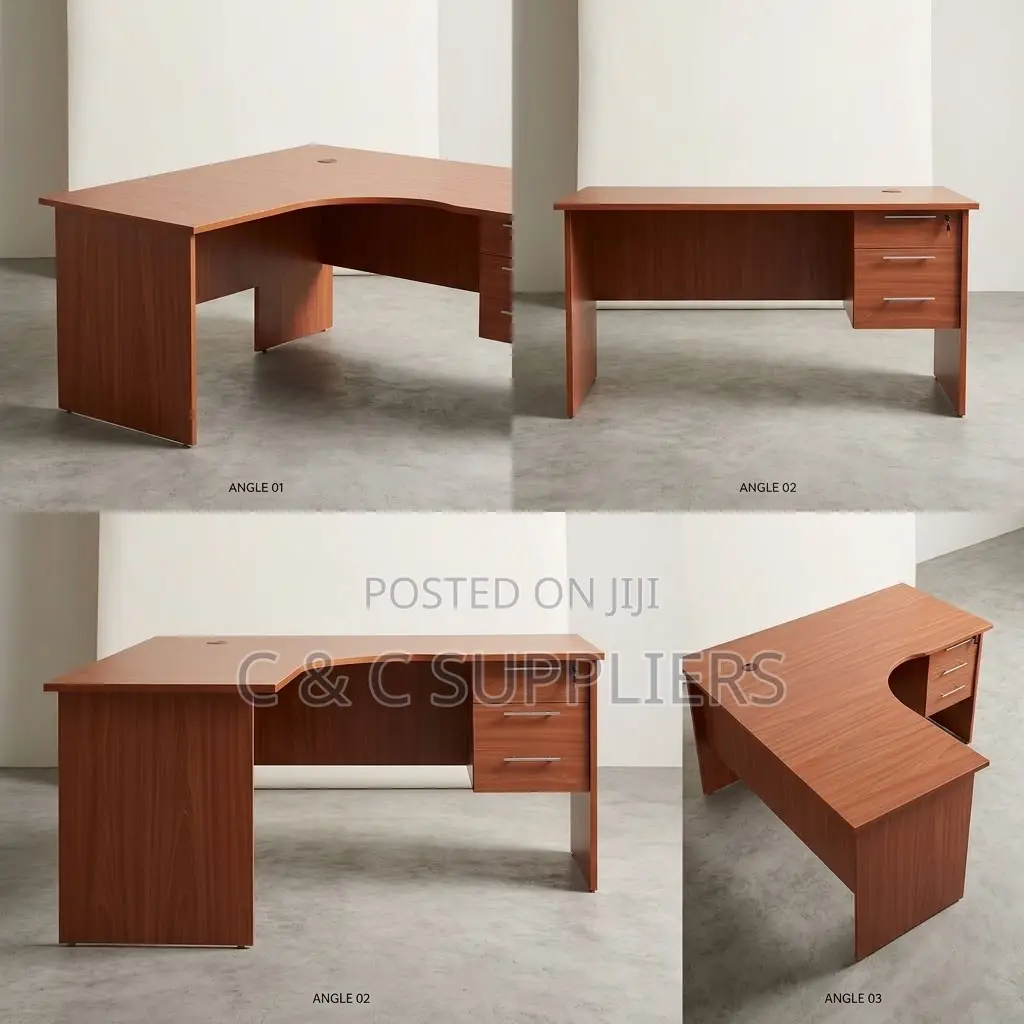 Brown Customized L-Shaped Writing Desk-120cm
