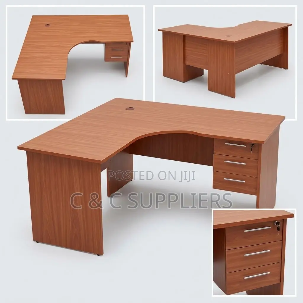 Brown Customized L-Shaped Writing Desk-120cm