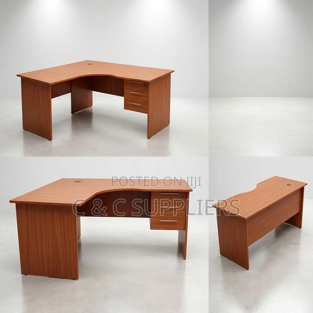 Brown Customized L-Shaped Writing Desk-120cm