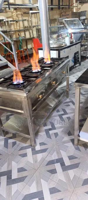 DMK Stainless Steel Three Burners Gas Cooker