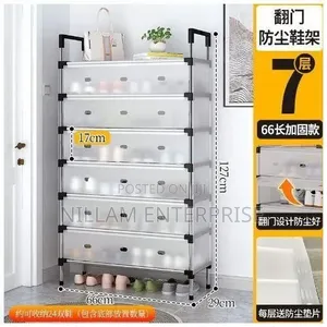 7 Tier Closed Shoe Rack Organizer