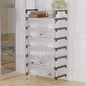 7 Tier Closed Shoe Rack Organizer
