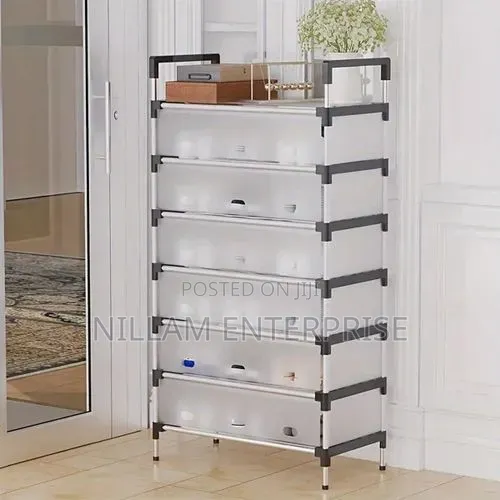 7 Tier Closed Shoe Rack Organizer