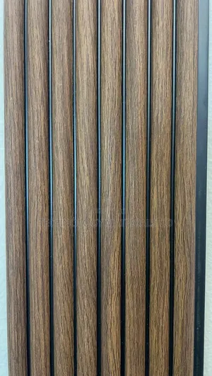 Walnut Brown PS Wall Panel – Modern Decorative Fluted Wall Cladding