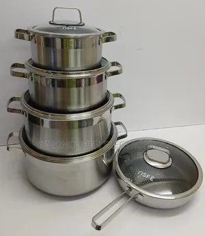 10pcs Premium Stainless Steel Cookware Set