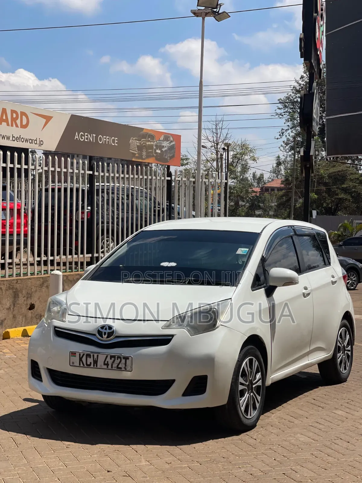 Toyota Ractis 2012 White