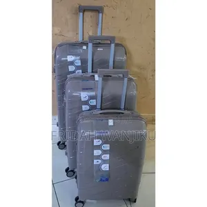 Unbreakable Double Zip Rubber Suitcase Pp 3 in 1