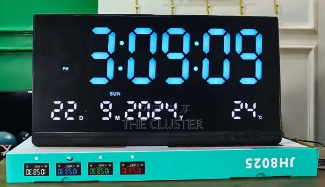 12 Inches Led Lights Digital Wall Clock