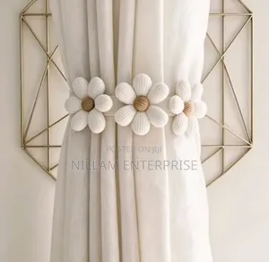 Boho Floral Tassel Curtain Tie Backs.