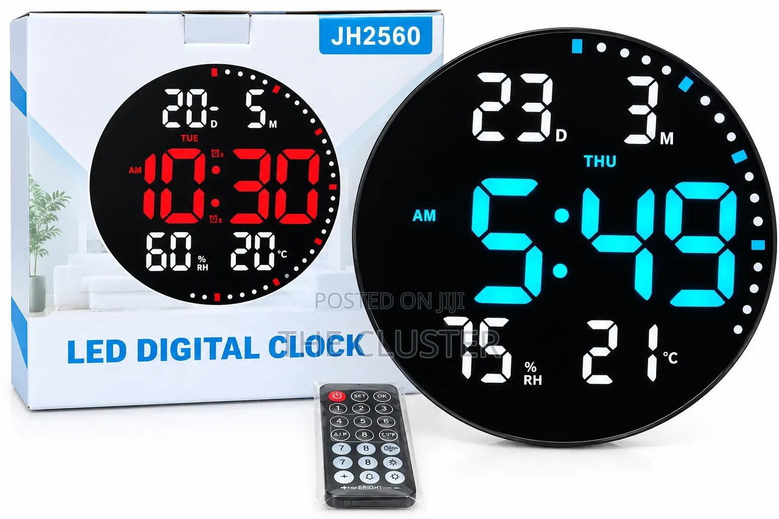 Round Led Wall Digital Wall Clock