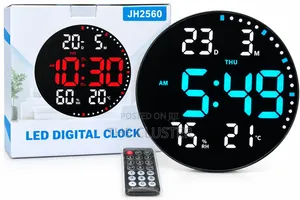 Round Led Wall Digital Wall Clock