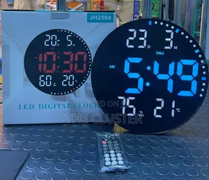 Round Led Wall Digital Wall Clock