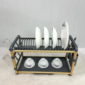 2 Tier High Quality Carbon Dish Rack