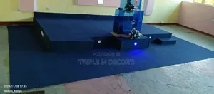 Deep Blue 4mm Delta Carpet for Mosques & Prayer Rooms