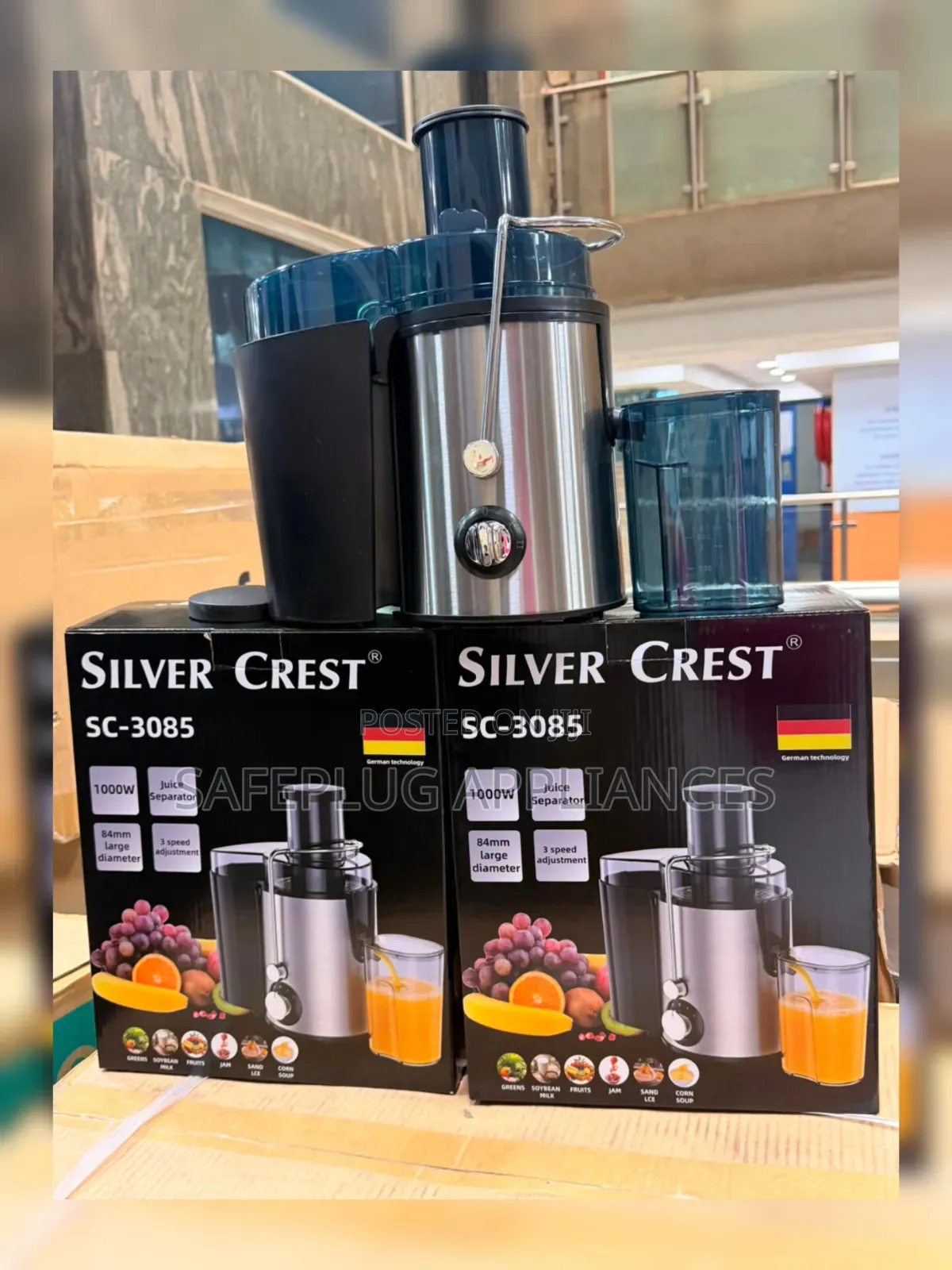 Silvercrest 1000 Watts Fruit and Vegetable Juice Extractor