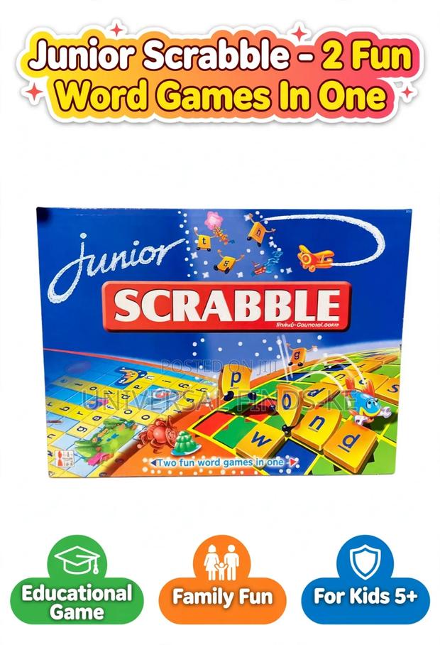 Scrabble Junior Board Game for Kids Educational Word Building